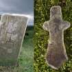 Early medieval bell and stones at Eilean Fhianain (composite image)