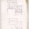 Sketch plans of proposed additions. Plans of heating scheme.