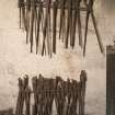 View of forge tongs
