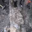 WB NE area. Wall [245] partly removed exposing outer and inner lintel in opening [246] facing SE