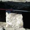 WB SW area. Top of wall [272] exposed in trench to the SE facing SW