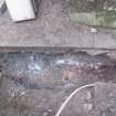 WB NW area. Section across wall [302] facing NW