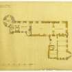 First Floor Plan. Proposed restoration and additions for Wm Burrell (not executed).
R S Lorimer