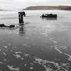 A general view of the wreckage of the Tom Telford on Staffa Bay looking South-East provided by scallop diver David Oakes (Copyright D.  Oakes 2015).