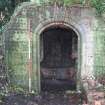 Ice house façade after blast wall removed