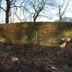 Wall on south side of Ice house - east end