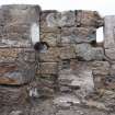 Detailed shot of 17th Century blocked window/door - Room 20