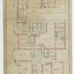 Edinburgh, Lasswade Road, Southfield House.
Plan of ground floor with attatched office court.
Insc: 'Plan of proposed mansion house at Southfield.'.
