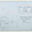 Plan and elevations of proposed calorimeter room.
Signed: 'Scottish Gas Board'
