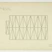 Drawing showing ceiling plan, Morton Parish Church, Thornhill.