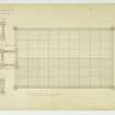 Drawing showing plans of roof and tower, Morton Parish Church, Thornhill.