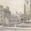 View of 'Old Grammar School, Lindsay Street, 1830', taken from 'Dundee Past and Present' published by William Kidd & Sons.