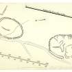 Publication Drawing: Scooped Settlement and Enclosure, Stanhope Cottage