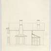 Drawing showing elevation, Ardarroch House.