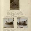 Three photographs showing L. D. Henderson and views from a voyage to Egypt in 1897. 

