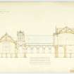 Section thro' court & main bldg. With measurements
(Wm.Burn) 131 George St.Edin.1831