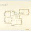 Masters House - Plan of bedroom floor. With measurements
(Wm.Burn) 131 George St.Edin.1833
