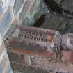 Interior. Detail of brick made by Dougal of Winchburgh.