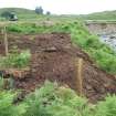 Site 35. Bridgehead area de-turfed.