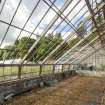 General view of central section of greenhouse from the east, Walled Garden, Housedale, Dunecht House.