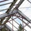 Detail of roof frame in central section in greenhouse, Walled Garden, Housedale, Dunecht House.