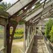 Detail of greenhouse frame and spars, Walled Garden, Housedale, Dunecht House.