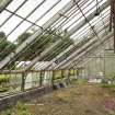 General view of easternmost section of greenhouse from the east, Walled Garden, Housedale, Dunecht House.