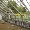 General view of easternmost section of greenhouse from the north-west, Walled Garden, Housedale, Dunecht House.