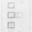 Drawing showing floor plans.