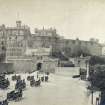 View of Edinburgh Castle showing Billing's building in situ prior to the building of the Scottish National War Memorial.