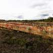 Graffiti on wall at the west end of the graving docks.