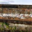 Graffiti on wall at the west end of the graving docks.