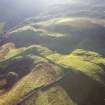 Oblique aerial view of Hallaig showing the township, cultivation remains and the sheep fank.