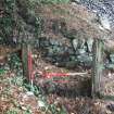 Remains of wooden sluice - from SW - photograph from Standing Building Survey