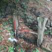 Remains of wooden sluice - from SE - photograph from Standing Building Survey