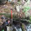 Stone edging at start of secondary lade - from S - photograph from Standing Building Survey