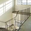 Interior.  Fifth floor.  View of south stairwell from north west.