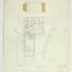 Survey drawing; plan of Woolen Mill, Redhouses.