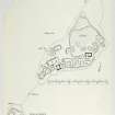 Publication drawing; Castle, Finlaggan, Islay, plan
