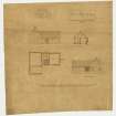 Alterations of stables. Plans, sections and elevations