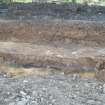 Watching brief, Revetted slope showing topsoil from N, Esk Mills, Musselburgh