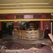 Historic building recording, General view of main north room and stage (Room 4) from N, Hillburn Road House, 44 Biggar Road, Edinburgh