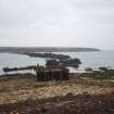 Survey photograph, Overall view of ATCPP at Roan Head, Flotta with discarded boom nets in background