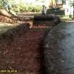 Watching brief, General shot of road widening from SW, Marchmont House, Greenlaw