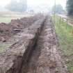 Watching brief, General shot of trench from SW, Marchmont House, Greenlaw