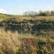 Archaeological evaluation, Trench 12 trial pit post ex from N, Olympic Rings, Dundonald, Ayrshire