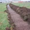 Archaeological evaluation, Trench 2 post ex from SSE, Olympic Rings, Dundonald, Ayrshire