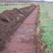 Archaeological evaluation, Trench 4 post ex from SW, Olympic Rings, Dundonald, Ayrshire