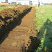 Archaeological evaluation, Trench 7 post ex from S, Olympic Rings, Dundonald, Ayrshire