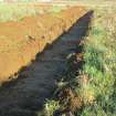 Archaeological evaluation, Trench 8 post ex from S, Olympic Rings, Dundonald, Ayrshire